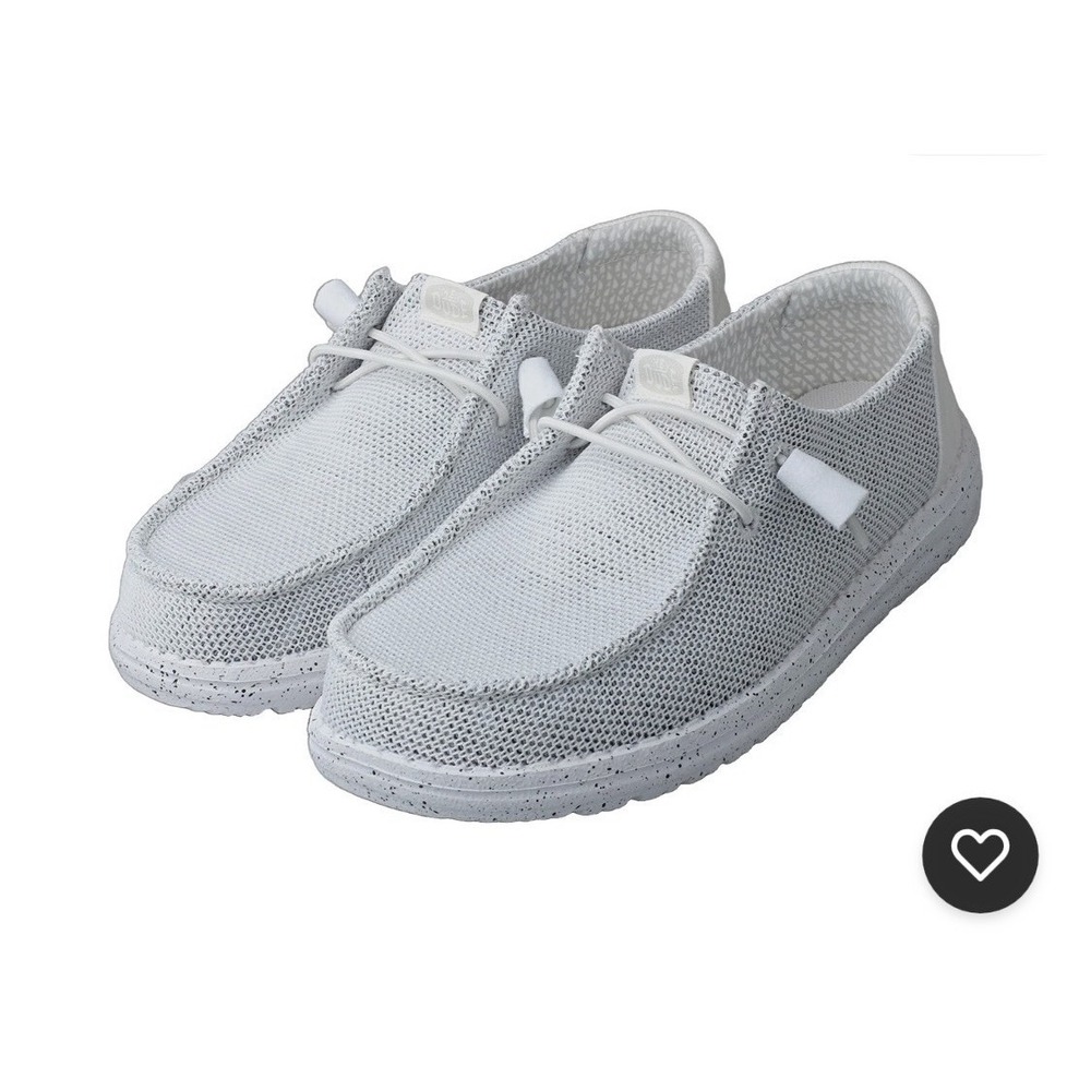 Hey Dude Wendy Stretch Sox Womens Loafer Shoes in Stone White Size 8 NEW